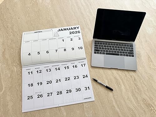 Miniatura 3 de Calendario de pared Jumbo con impresión grande 2026 - Baja visión