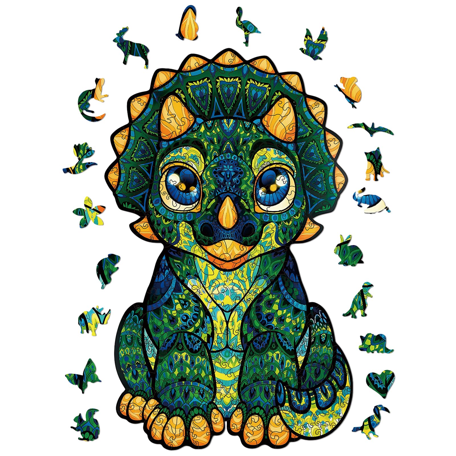 Wooden Puzzles for Adults, 200 pcs Wooden Jigsaw Puzzles for Adults,Irregular shape animal puzzle, Jigsaw Puzzle for Kids 12+ and Adults