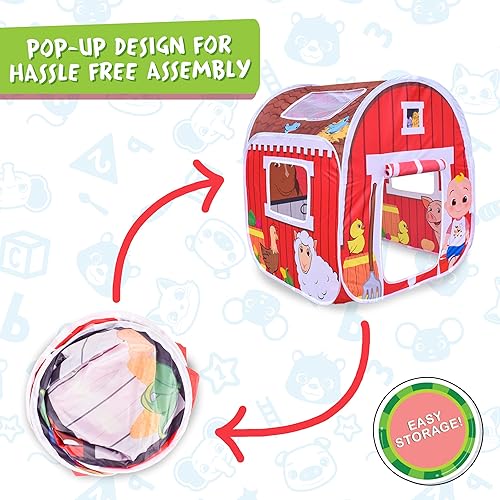 Miniatura 8 de CoComelon - Camión de bomberos musical oficial - Tienda de campaña desplegable para niños pequeños y niños  Llavero musical extraíble reproduce