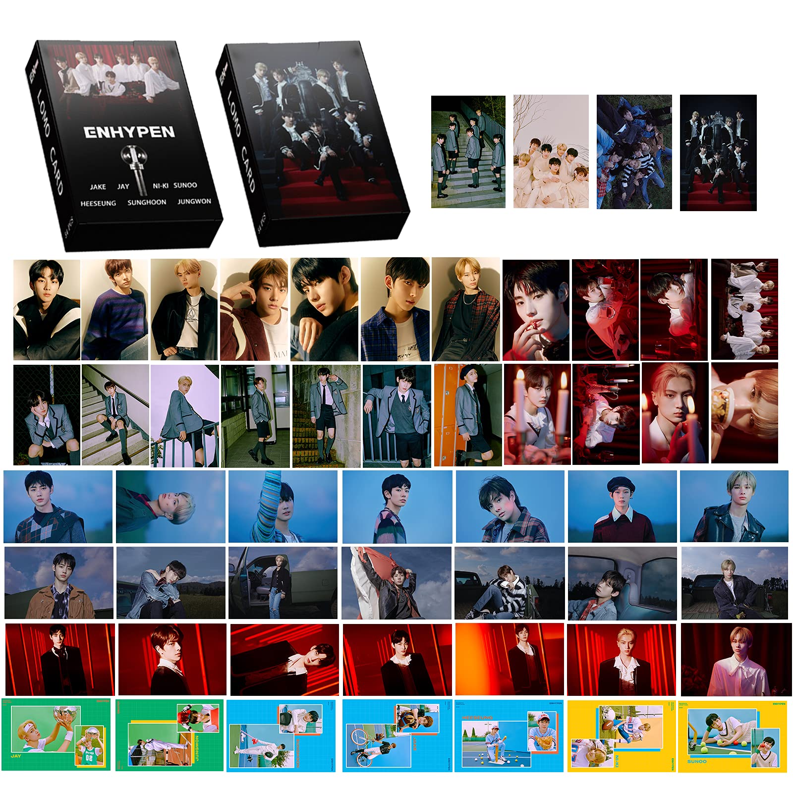 Buy ENHYPEN LOMO Cards 54 PCS ENHYPEN Photo Cards Members Postcards 