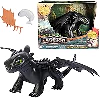 DreamWorks How to Train Your Dragon Tame & Train Interactive Toothless Toy - 60+ Sounds, 20" Wings, Plasma Blast for Kids Ages 4+
