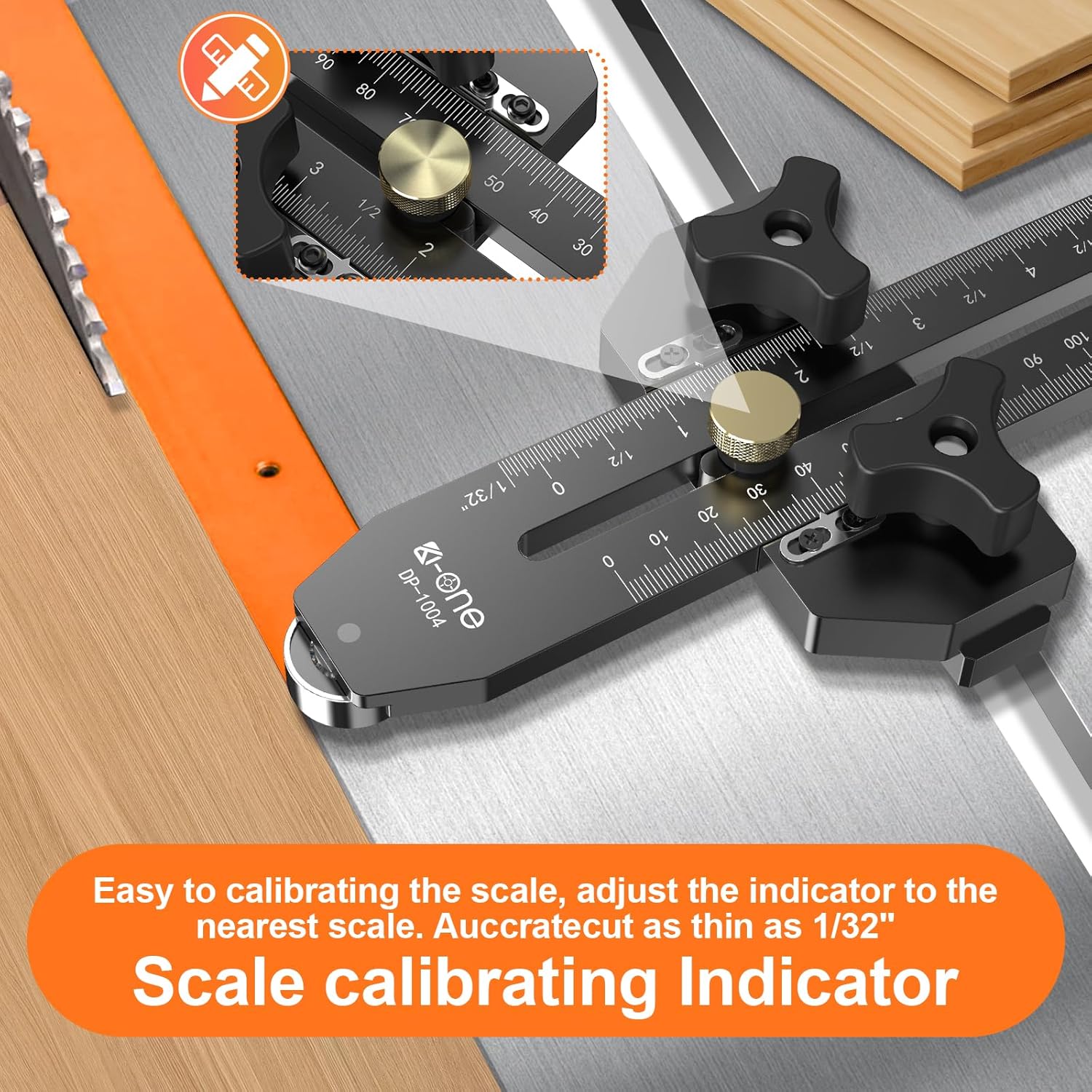 Thin Rip Jig Table Saw Jig Guide, Making Repetitive Narrow Thin Strip Cuts, Fast Thin Ripping Guide for Table Saw Band Saw Router Table Fits for 3/8" x 3/4" T Slot,Woodworking Tools