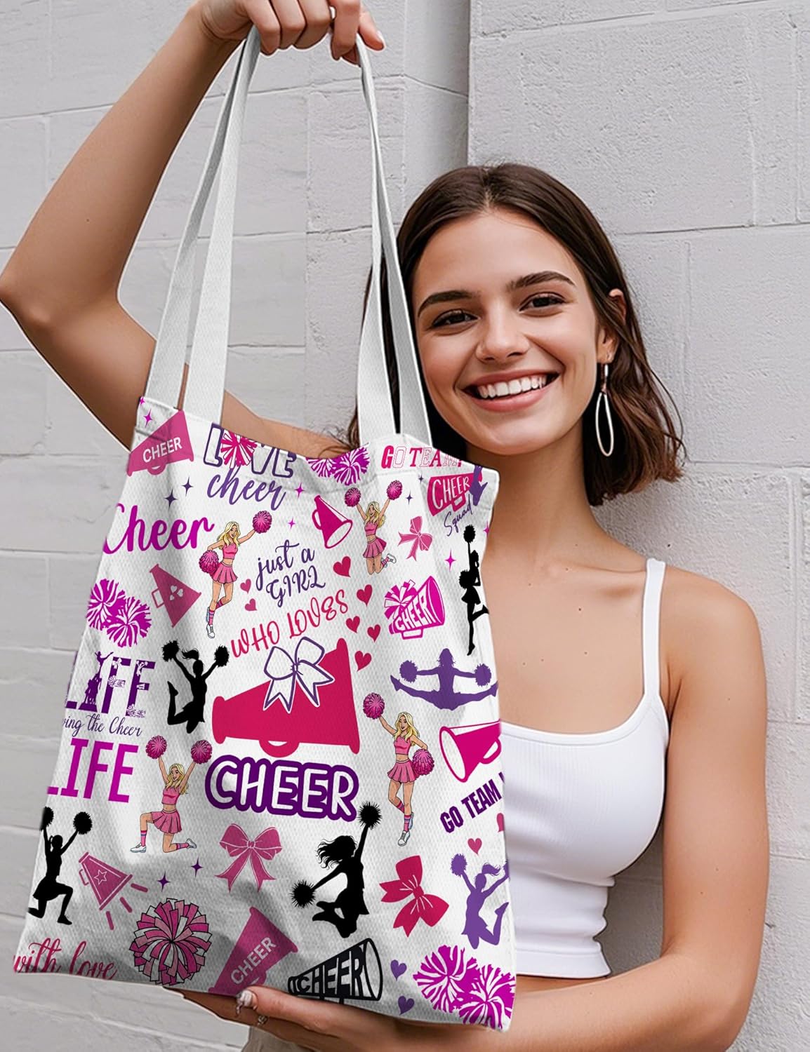 Softball Gifts Canvas Tote Bag for Women, Birthday Gift for Softball Lovers, Softballs Stuff Accessories Grocery Bags - Image 2