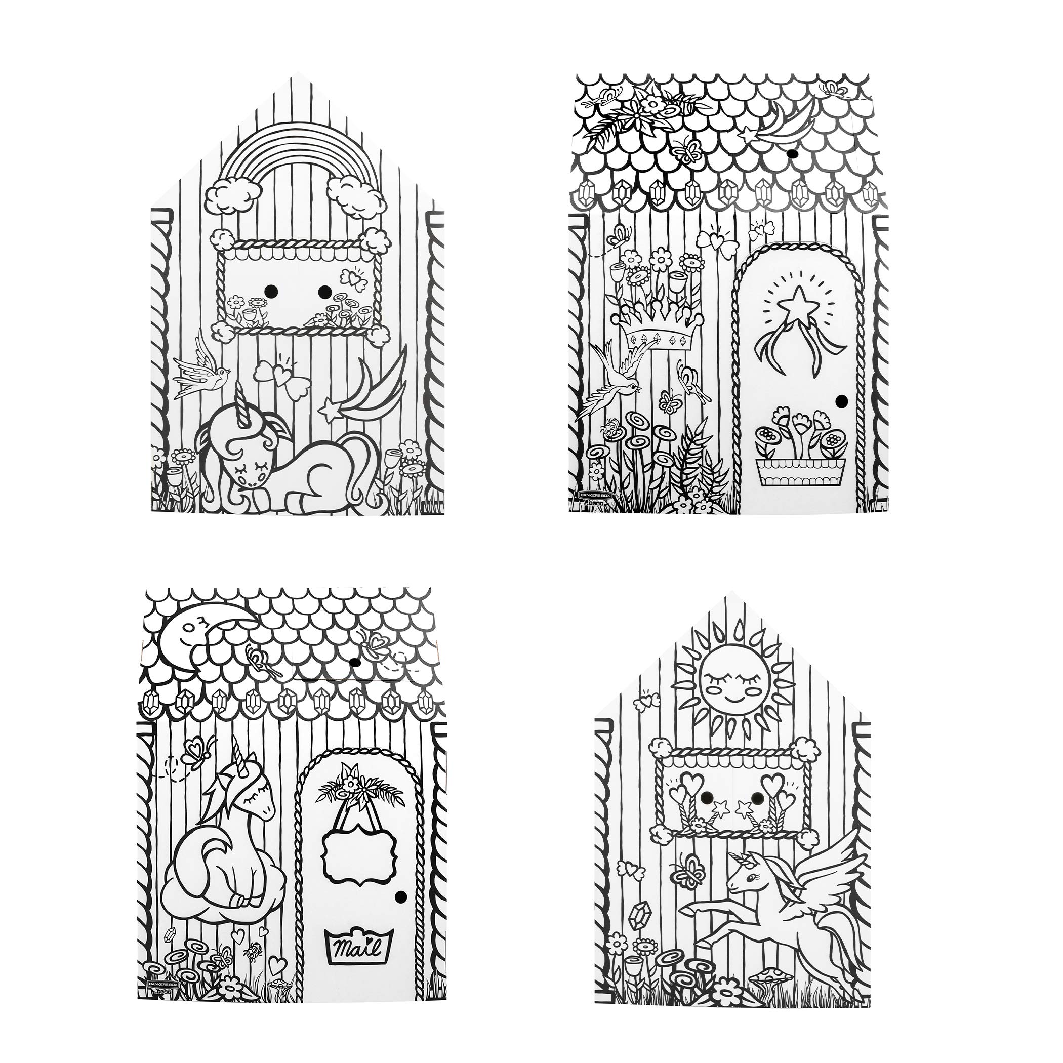 Bankers Box at Play Unicorn Playhouse, Cardboard Playhouse and Craft