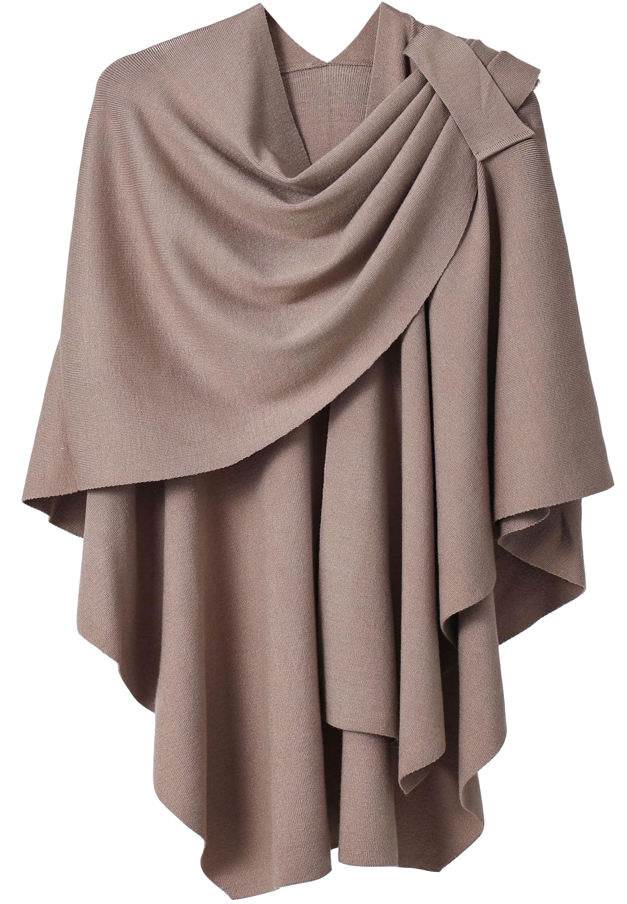 Womens Cross Front Shawl Wraps Elegant Reversible Oversized Poncho Cape Blanket Cardigans