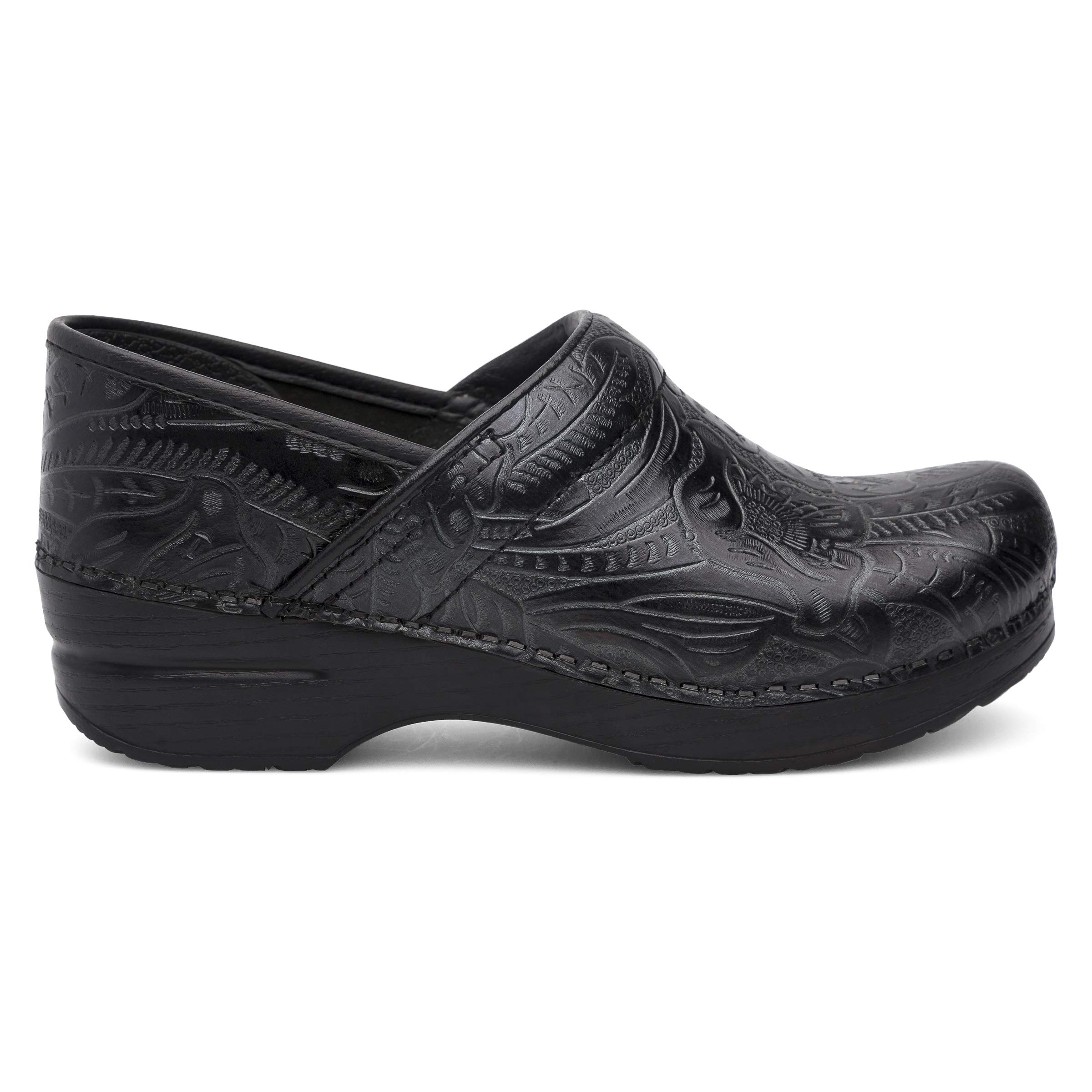 Dansko Zuecos profesionales sin cordones para mujer, suela basculante y soporte de arco para mayor comodidad, ideales para profesionales de larga duración, enfermería, veterinarios, servicio de