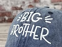 Vista 10 de Hepandy Embroidered Big Brother Hats Hermano mayor (gris lavado)