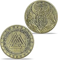 Vista 1 de AtSKnSK Símbolo vikingo Valknut Odín Moneda