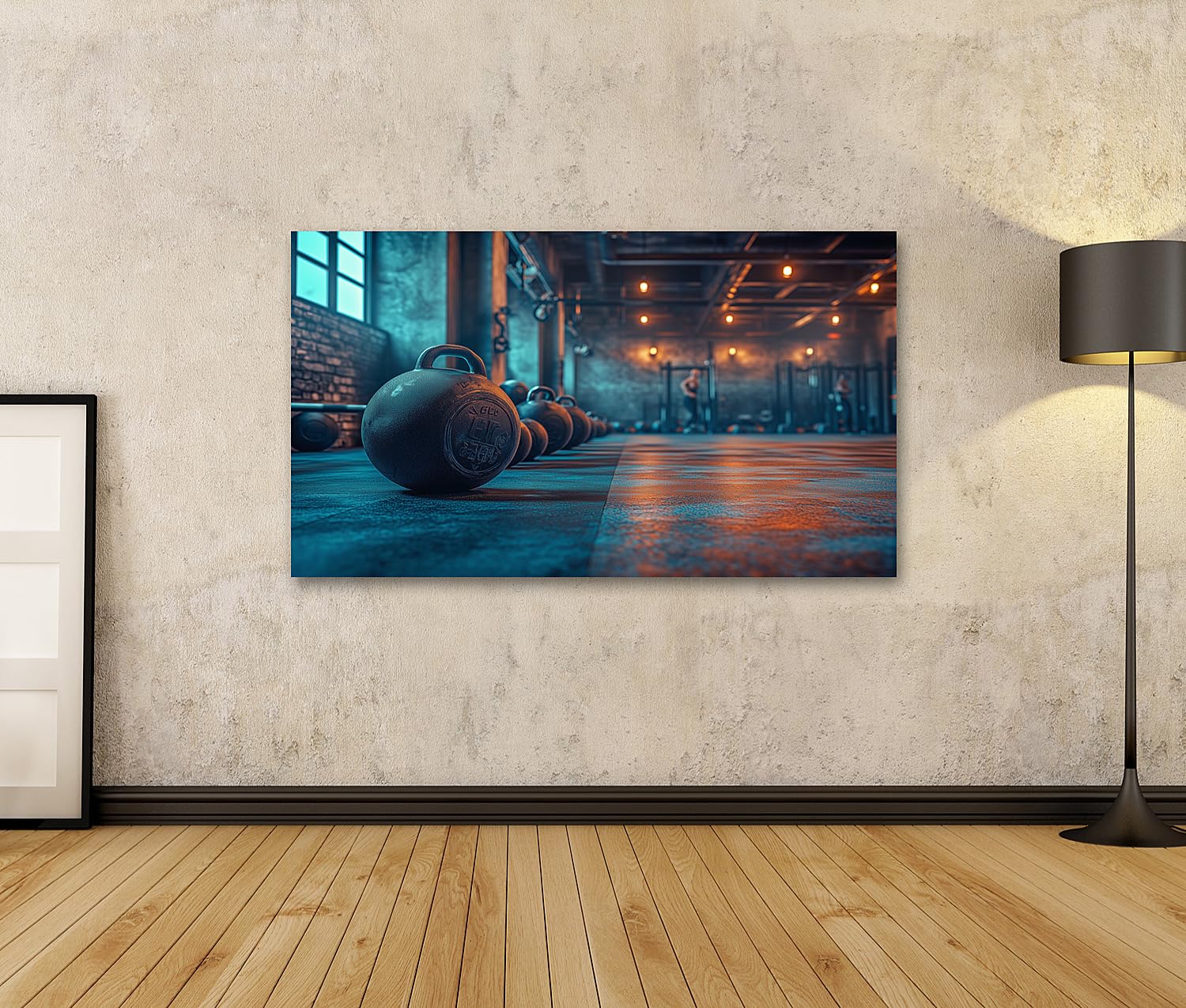 islandburner Prime Image sur toile Gym Fitness Studio scène dynamique dans un studio CrossFit Photos murales Poster