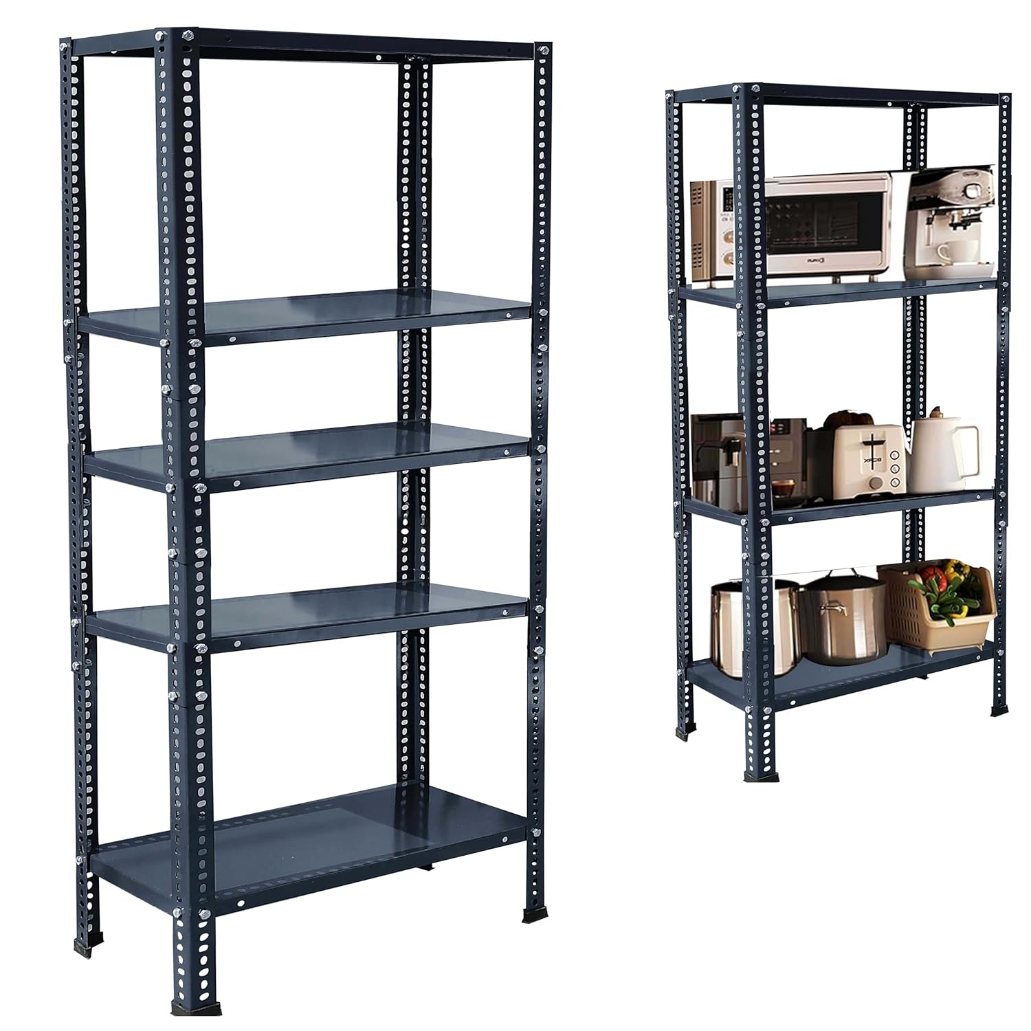 Pure Source India Iron Matte Finish Adjustable Display Rack for Home ...
