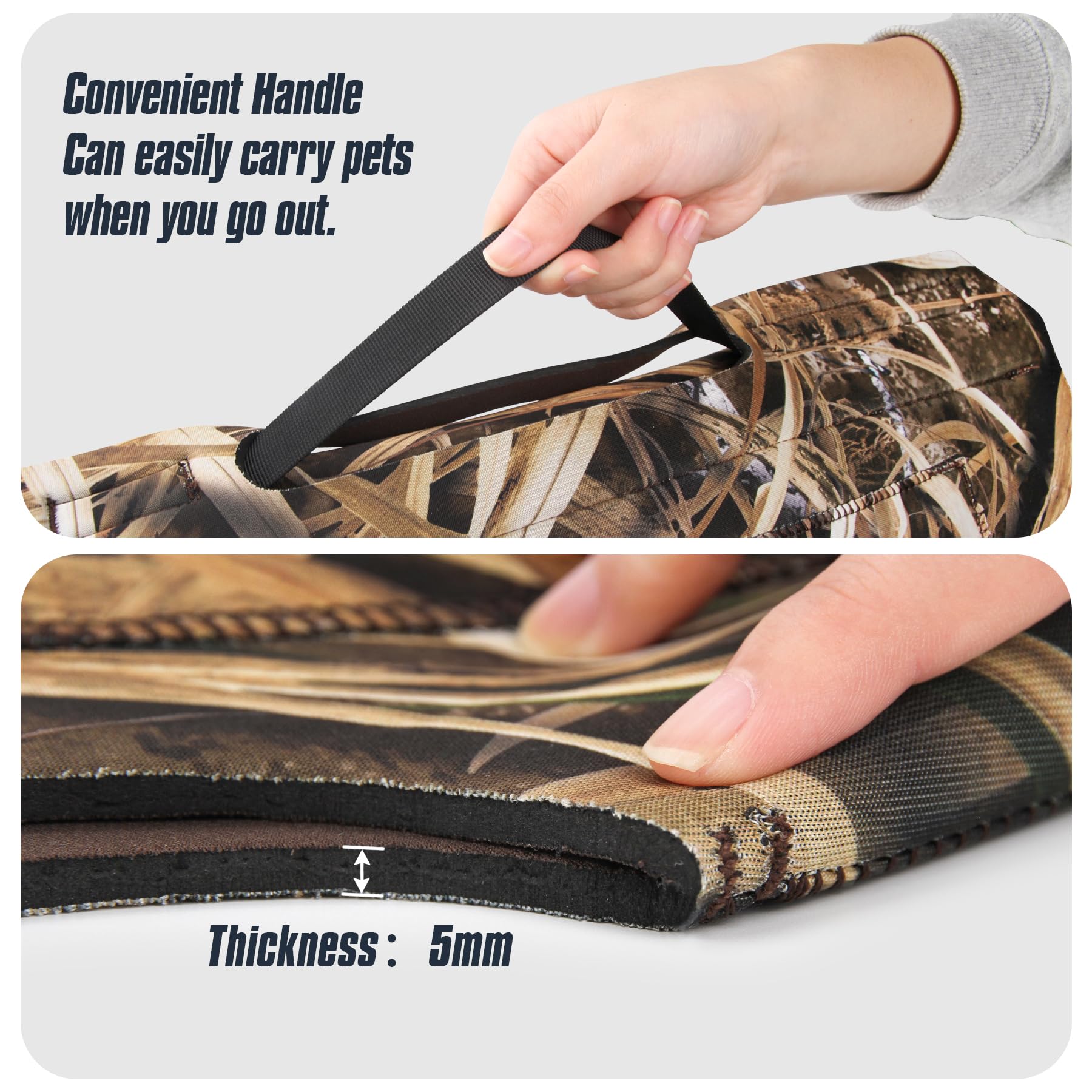 GUGULUZA Chalecos de Neopreno para Perro de Caza, arnés de Seguridad, Impermeable, Talla S-XL (S)