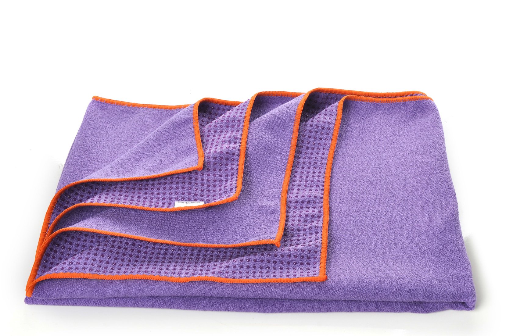 Namaste Skidless Premium Mat-Size Yoga Towel with Non Slip Grip;Exercise,Fitness,Pilates,and Yoga Gear; (Violet) Come with a Bag and a Hand Towel until Supplies Last