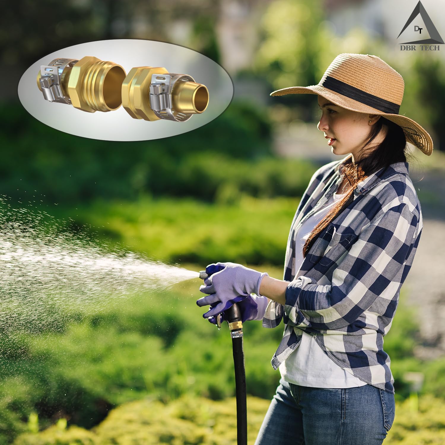 Heavy Duty Hose Repair Kit, 3/4 Inch Male Female Water