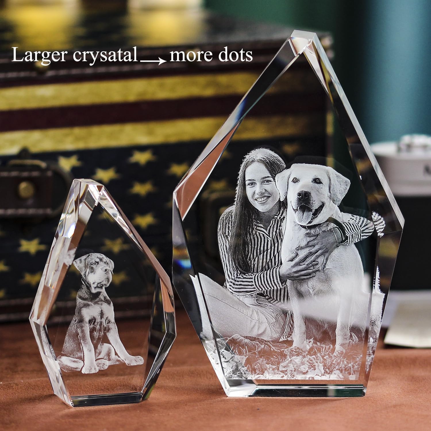 3D Photo Crystal,Personalized Birthday Gift for Women,Wife,Men,Mom,Customized Anniversary,Memorial,Couple Gift.Personalized Photo Gift - Image 7