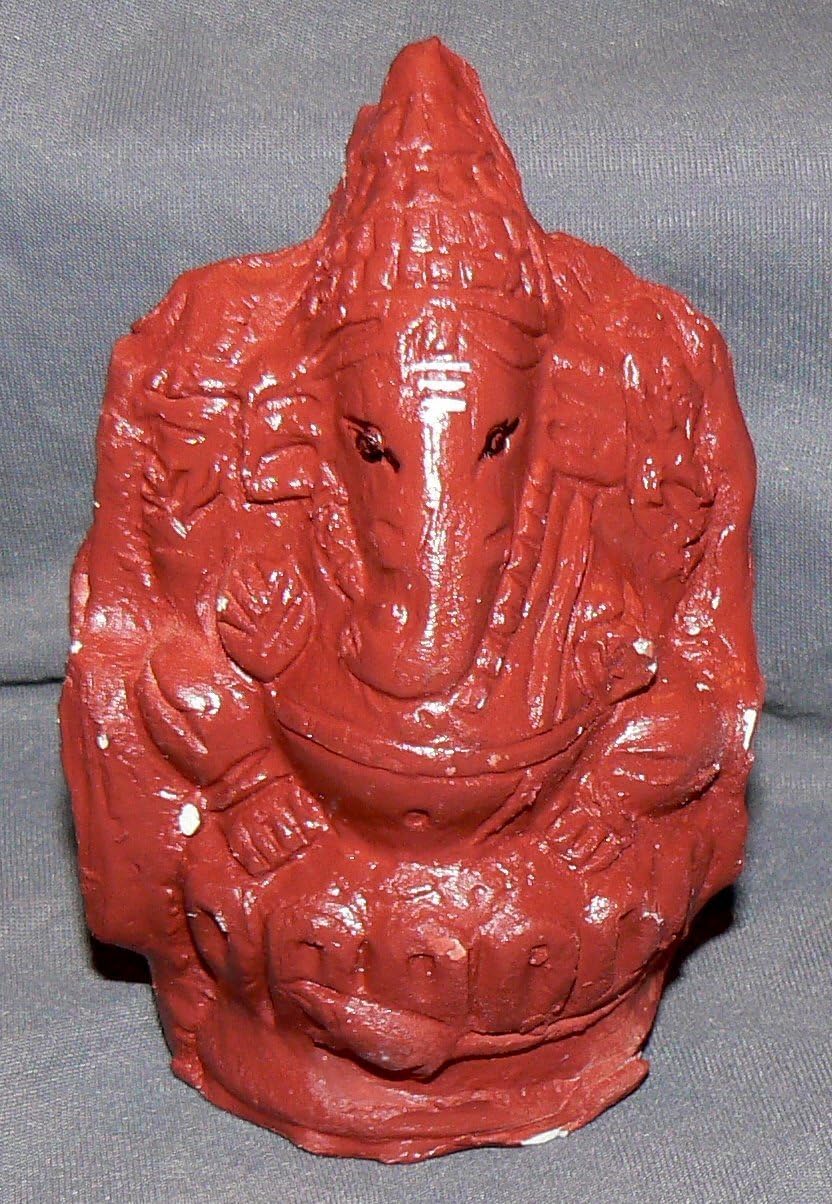 ALL INDIA STORE Ganesha Clay Statue for Ganesha Chaturthi Puja Immersion Hand Made
