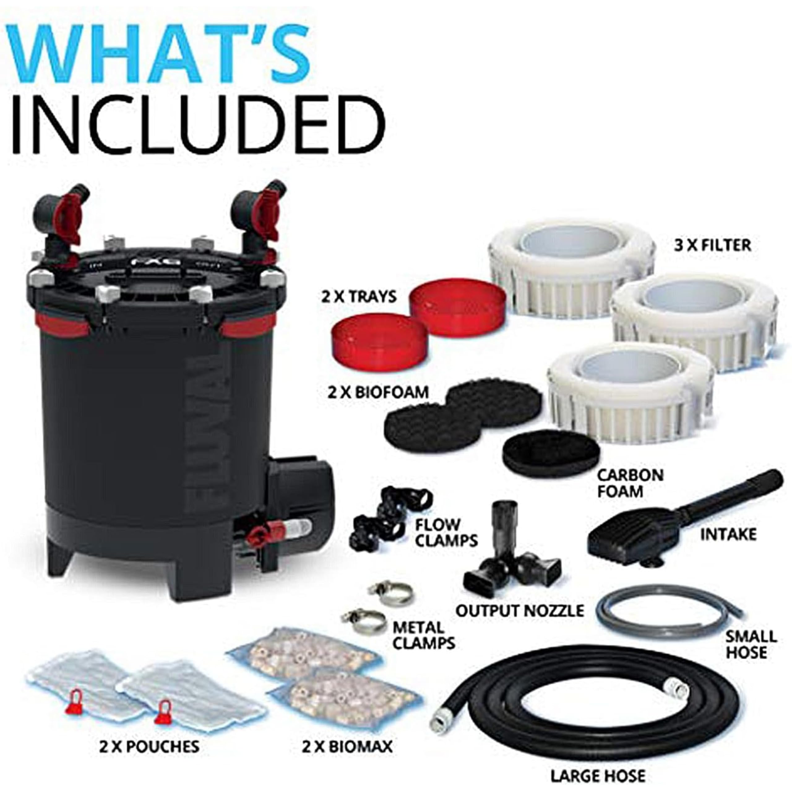 Fluval Filtre Extérieur pour Aquarium FX6 Débit Max 3500 L/H
