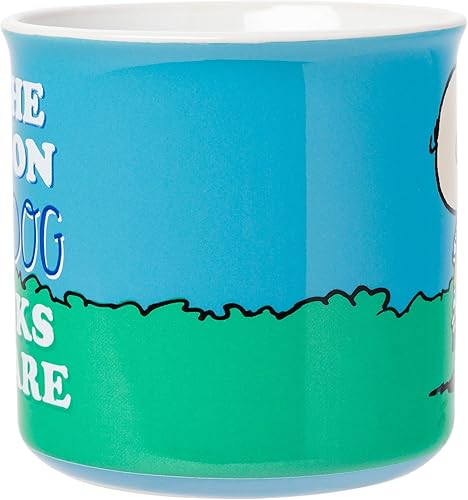 Miniatura 9 de Silver Buffalo Peanuts Snoopy - Taza de cerámica para caravana con galletas y cacao, 20 onzas