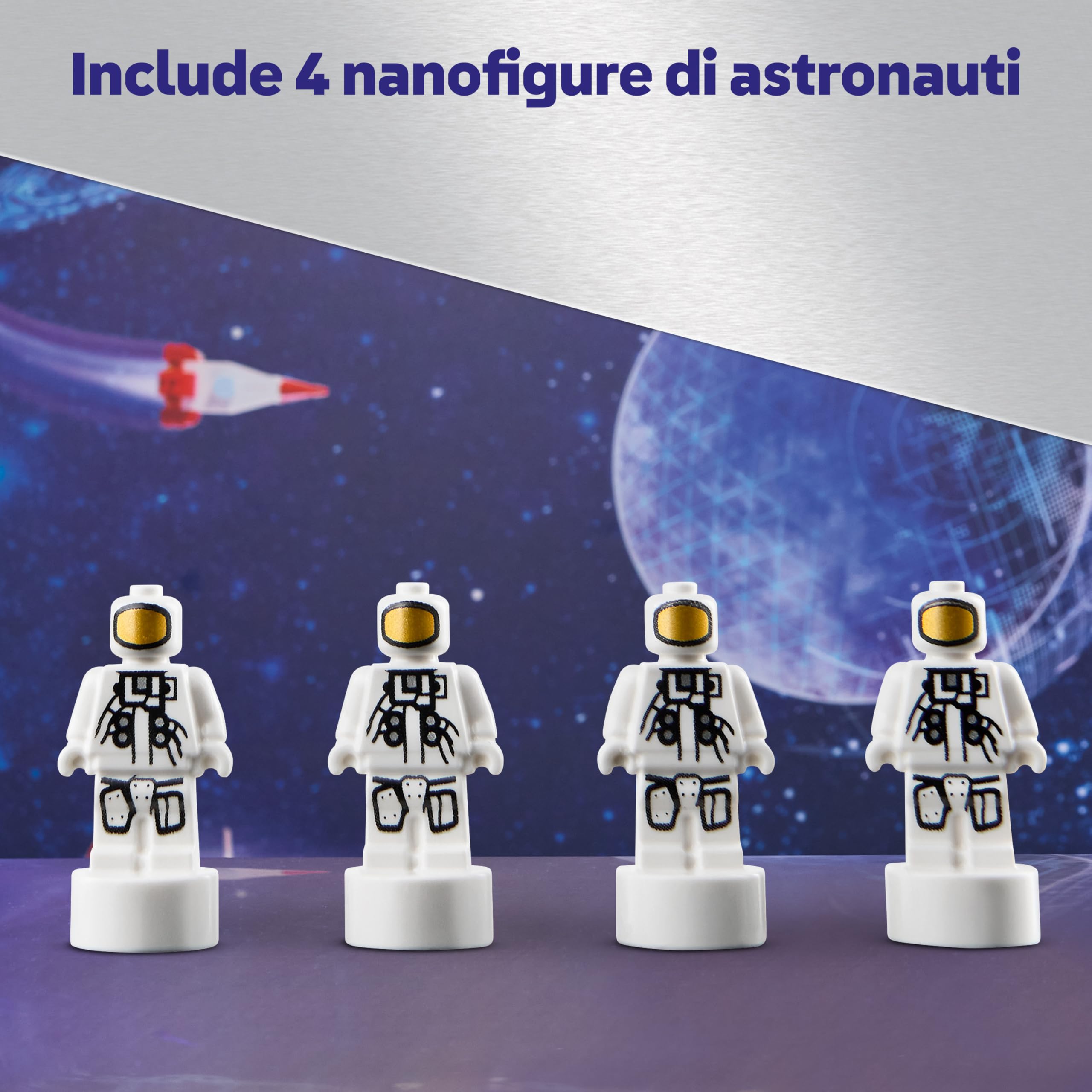 LEGO Technic Sistema di Lancio Spaziale Razzo NASA Artemis - Giocattolo STEM Interattivo con 4 Astronauti e Funzione di Separazione degli Stadi - Regalo per Bambini e Bambine da 9 Anni in su - 42221