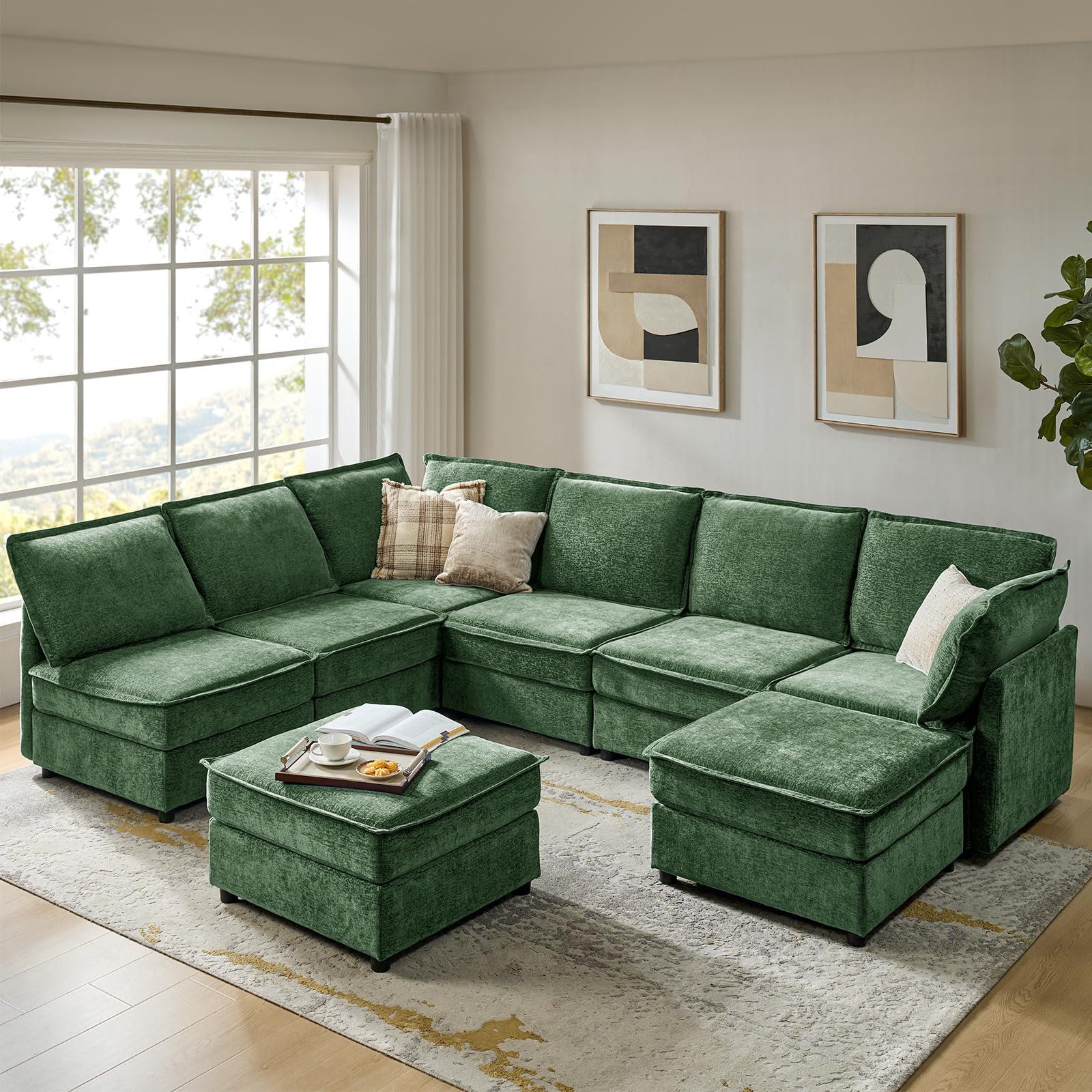Amazon.com: HULALA HOME Modular Sectional Sofa with Storage, 8