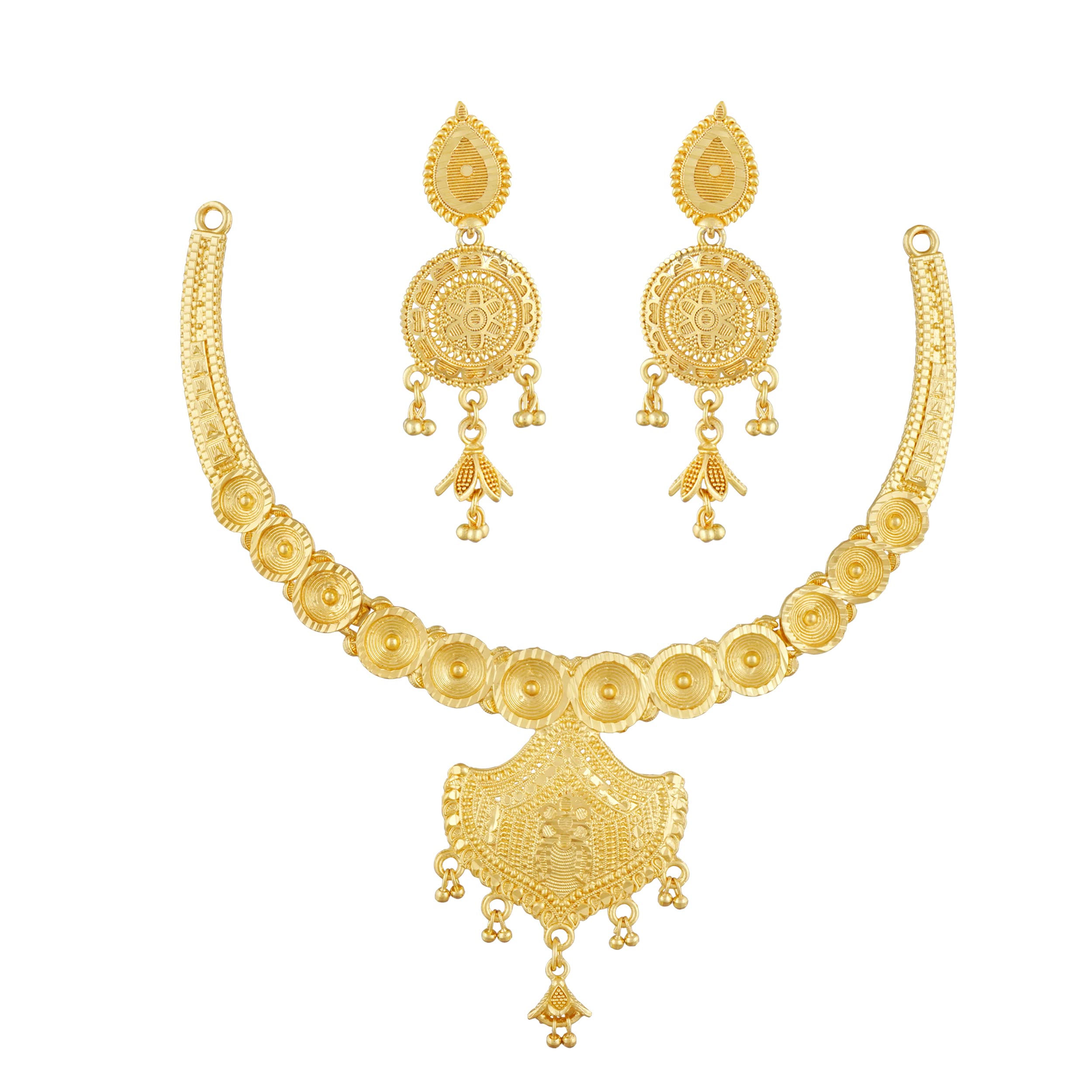 Mansiyaorange One Gram Golden Filgree Choker Necklace Imitation Sets/Jewelery/Jualry/Jwellry/Jewellery Set For Women (B0BW9JSD4K) Amazon Price History, Amazon Price Tracker