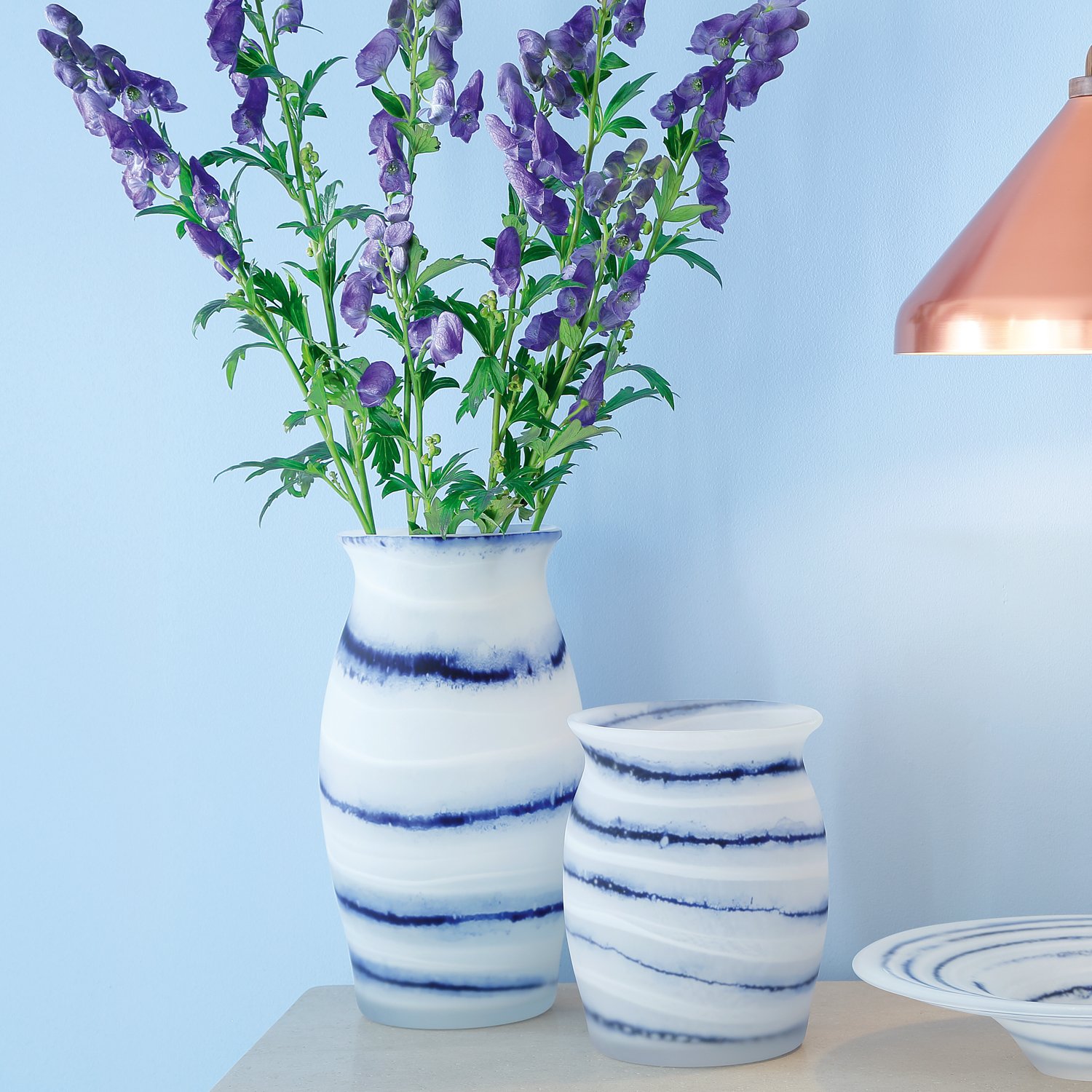 LSA エルエスエー フラワーベース ガラス 花器 花瓶 ブルー コバルトブルー Amazon.co.jp: LSA(エルエスエー) フラワーベース(花器