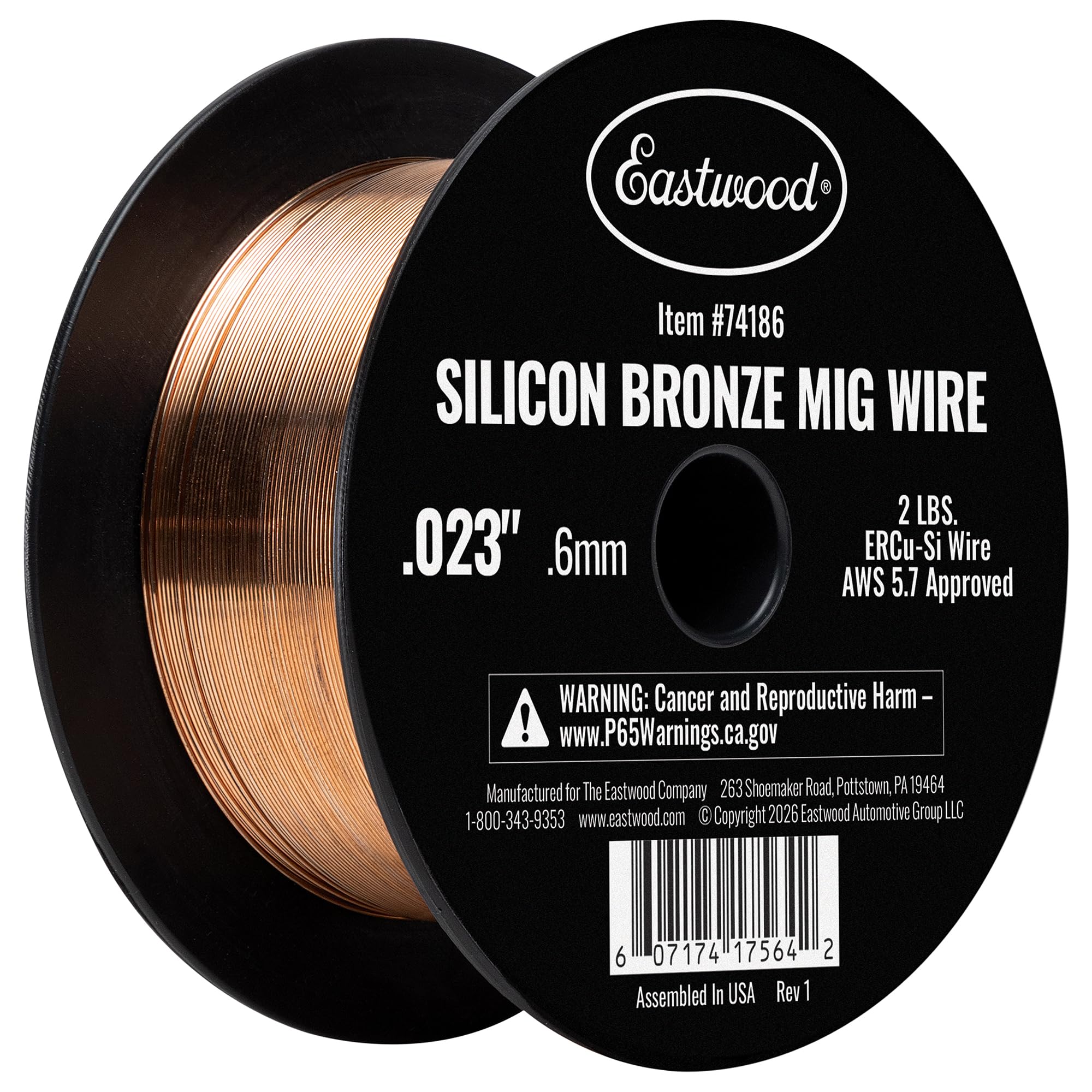 Eastwood Silicon Bronze MIG Welding Wire .023 2 LB Spool - Amazon.com