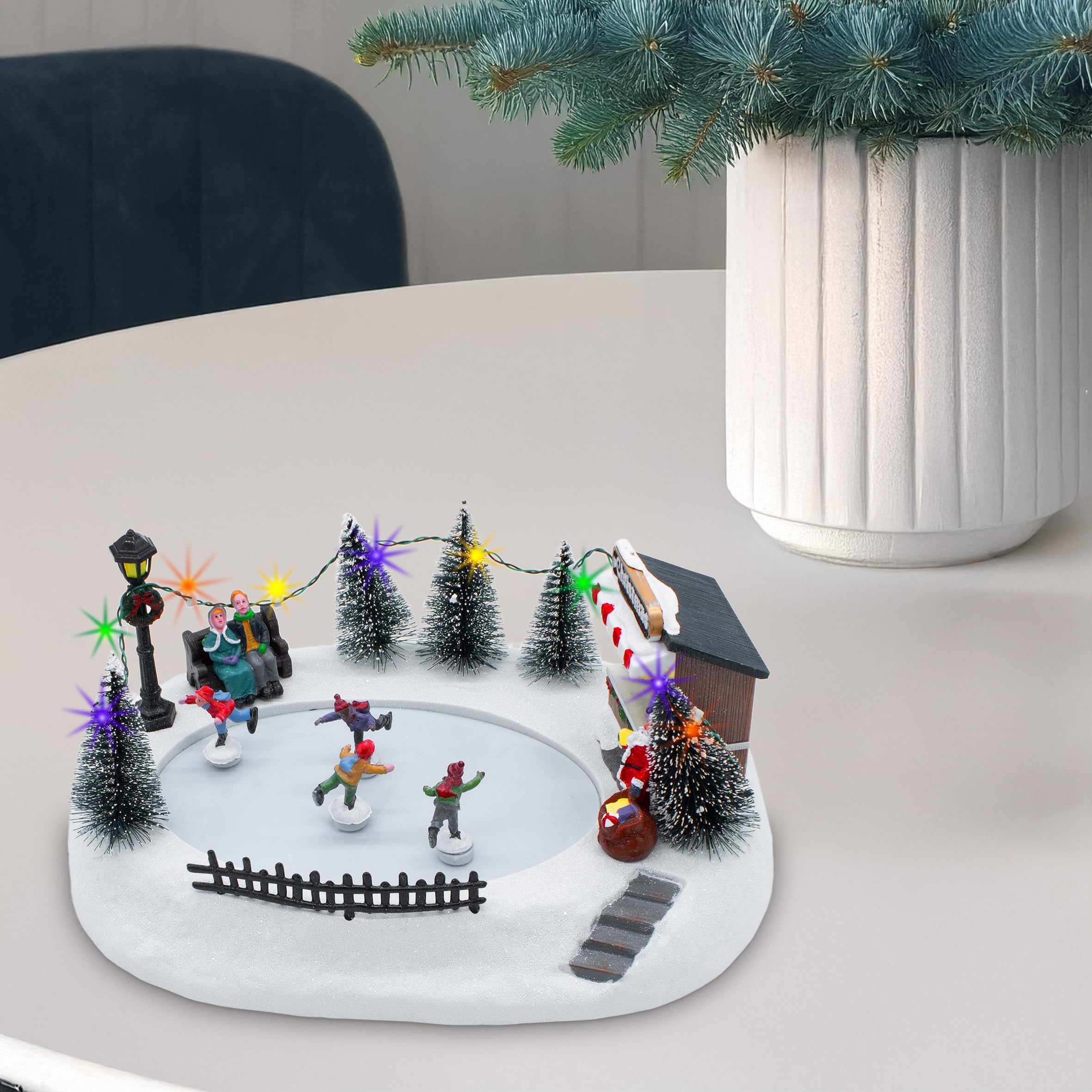 Faller 134005 H0 - KUNSTIJSBAAN MET BEWEGENDE FIGUREN ETS Modelspoor