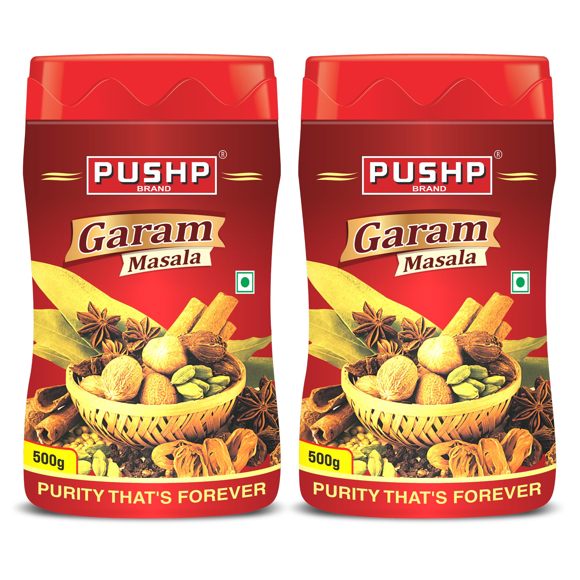 Pushp Brand Garam Masala Jar (500) (Pack of 2)