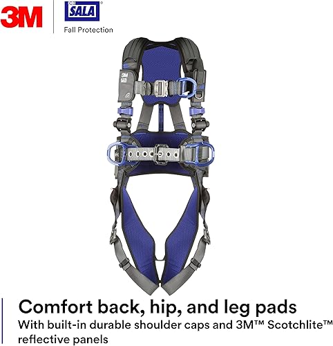 Miniatura 10 de 3M DBI-SALA - Arnés de seguridad para escaladaposicionamiento de distribución de peso, protección contra caídas, OSHA, ANSI, espalda, anillos en D