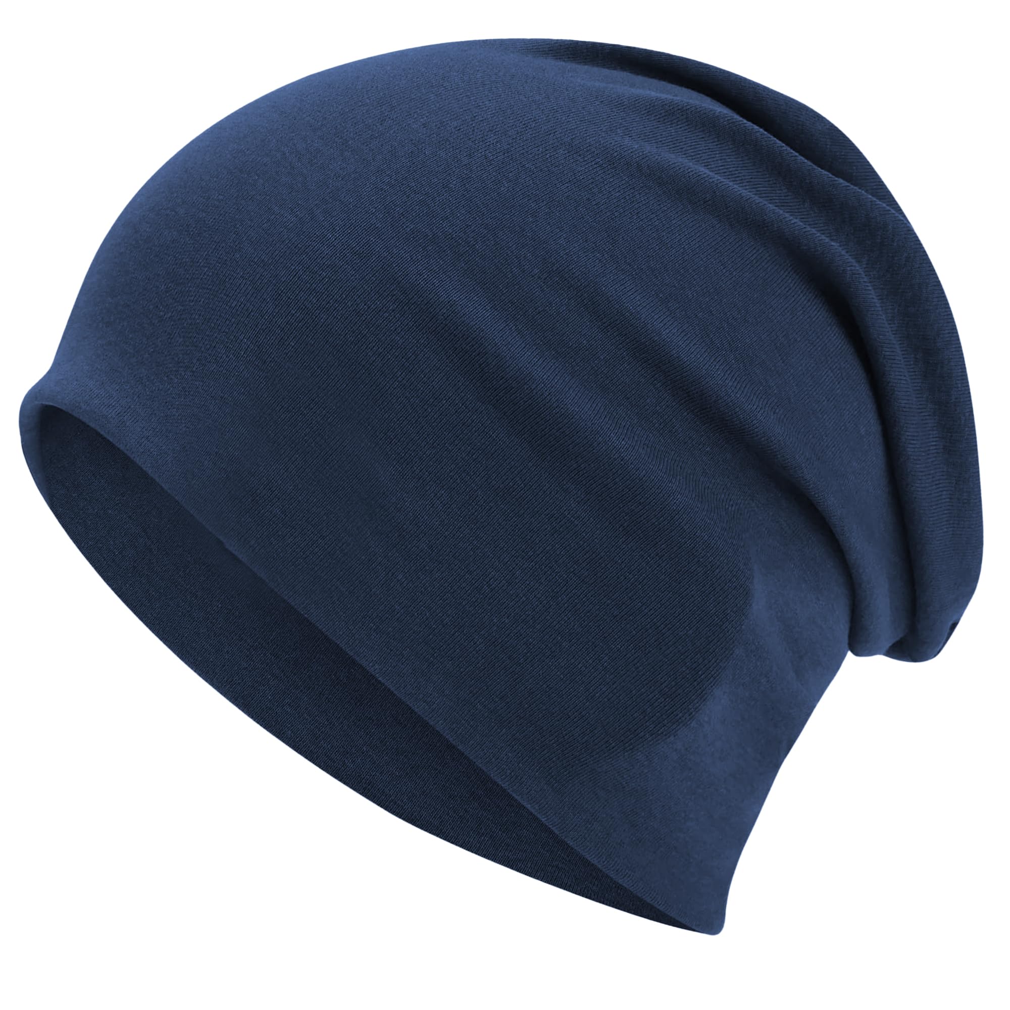 ROYBENS 100% Cotton T-Shirt Beanie for Women Men Slouchy Beanies Soft Hipster Daily Hat Lightweight Skull Cap — view 21