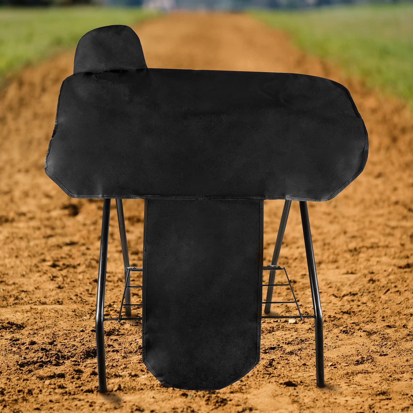 Cubierta de sillín Western de alta calidad con forro polar único para evitar el desgaste innecesario, perfecto (negro)