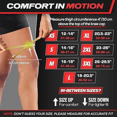 Miniatura 2 de Rodillera de compresión para hombres y mujeres (gris) (par) (L) L - para lesiones de ligamentos, alivio del dolor articular, correr, artritis, ACL,