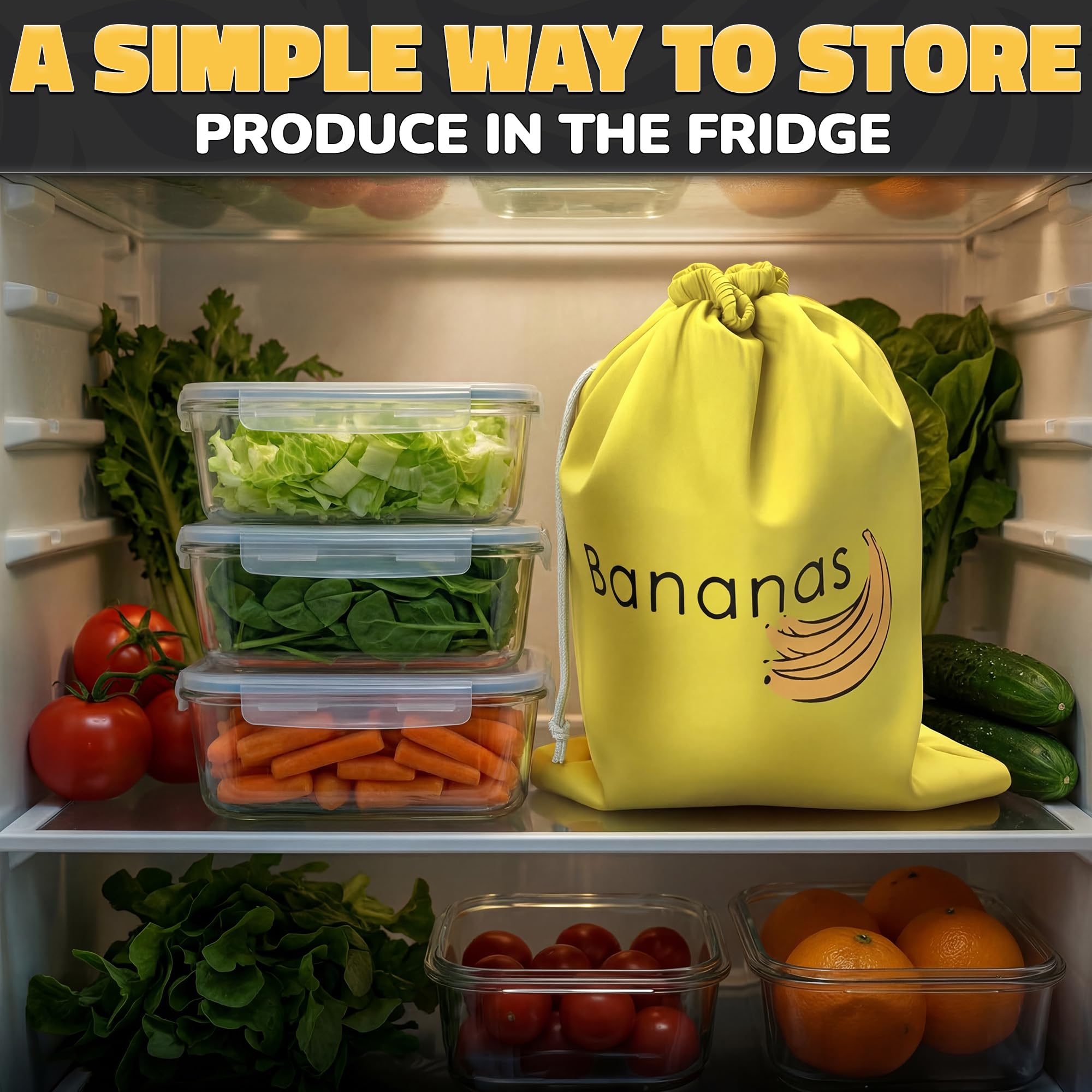Amazon.com: Banana Storage Bag with Aluminum Lining - 13.8x10.6