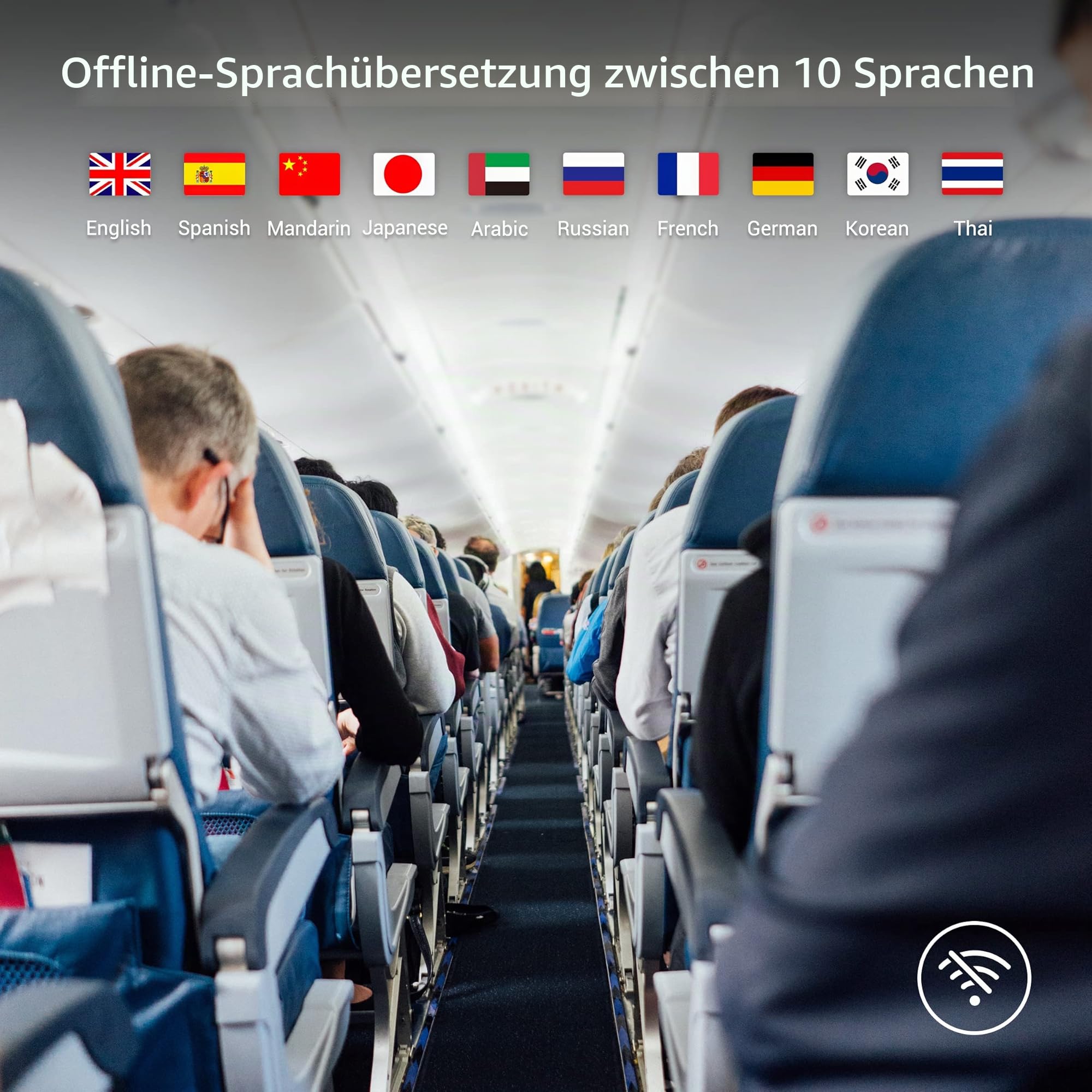 ANFIER W12 Sprachübersetzer 144 Sprachen 3,7-Zoll-Touchscreen Zwei-Wege-Übersetzung