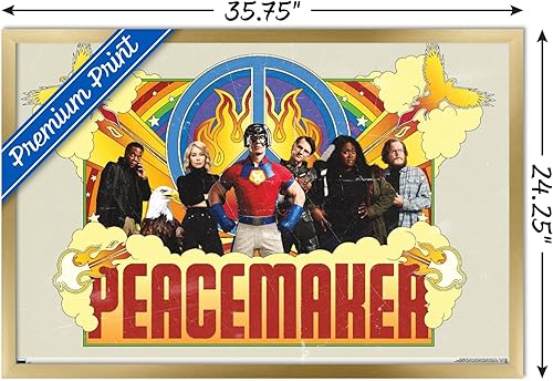 Miniatura 84 de Trends International DC Comics TV Peacemaker - Póster de pared grupal, 34 pulgadas de largo x 22.4 W, versión premium sin marco