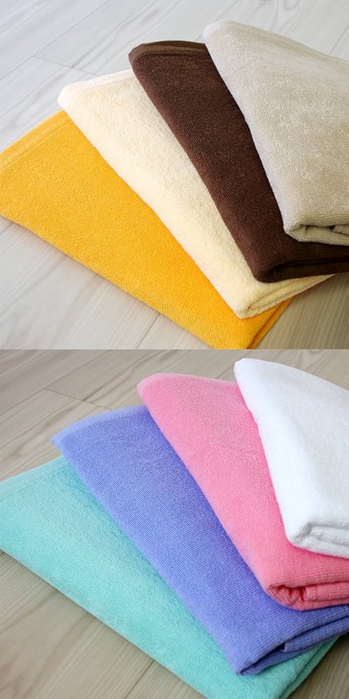 ★新品 業務用 厚手大判バスタオル★オレンジ１０枚 Amazon｜業務用タオル 800匁 バスタオル 3枚セット (オレンジ