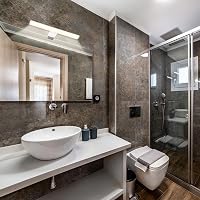 da LIGHT LED Tükör Lámpa 30 cm 580 lm Fürdőszoba Világítás IP44 Semleges Fehér Chrome - 30 cm, Chrome 6