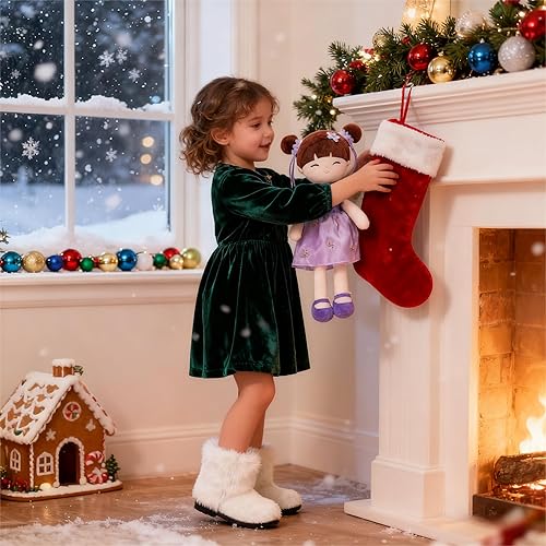 Miniatura 7 de Gloveleya Muñeca Princesa Oriental  Muñeca de Peluche Suave para Niñas, de 16 Pulgadas, Regalo para Niños Pequeños con Caja de Regalo, Juguetes de