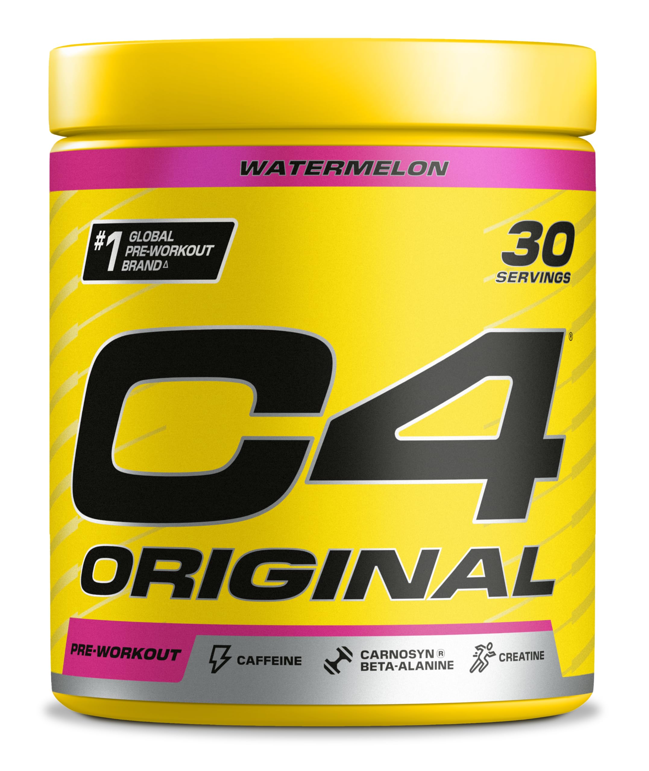 C4 Original Beta Alanine Sports Nutrition Bulk Pre Workout Powder for Men & Women | Best Pre-Workout Energy Drink Supplements | Creatine Monohydrate | Watermelon | 30 Servings