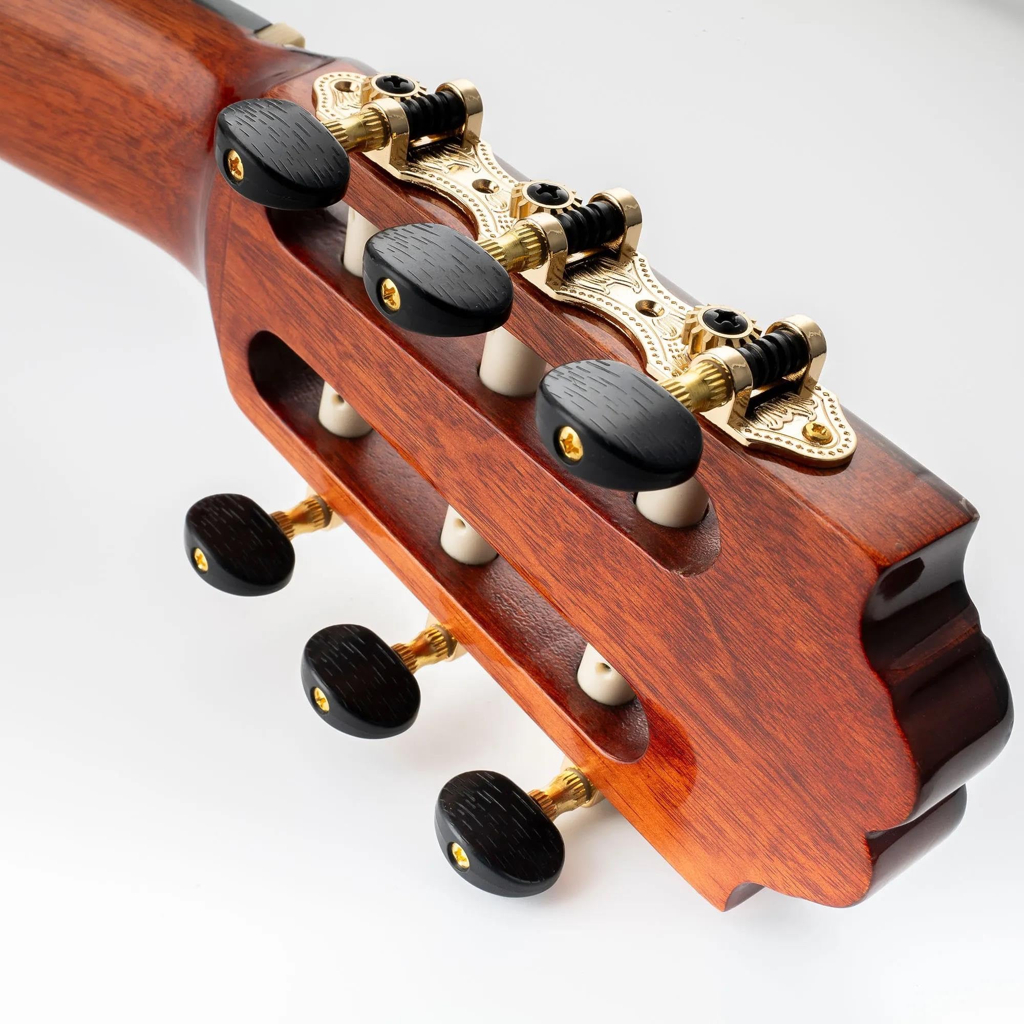 Meccaniche Per Chitarra Set Di Meccaniche Per Accordatori Chitarra Classica 3X3 Amanti Della Musica(Gold)