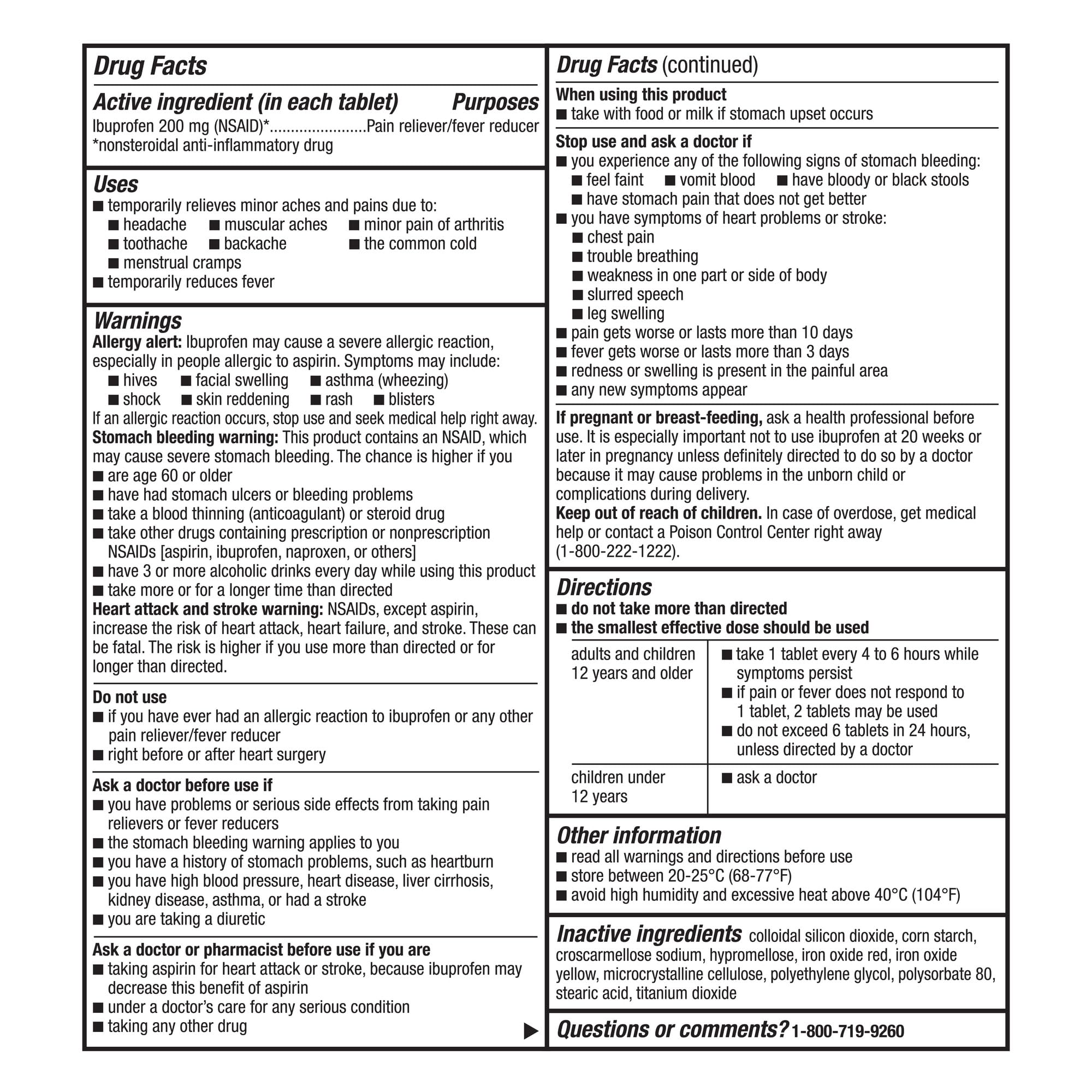 GoodSense Ibuprofen 200 mg (NSAID), Coated Tablets, 1000 Count — Amazon image 4