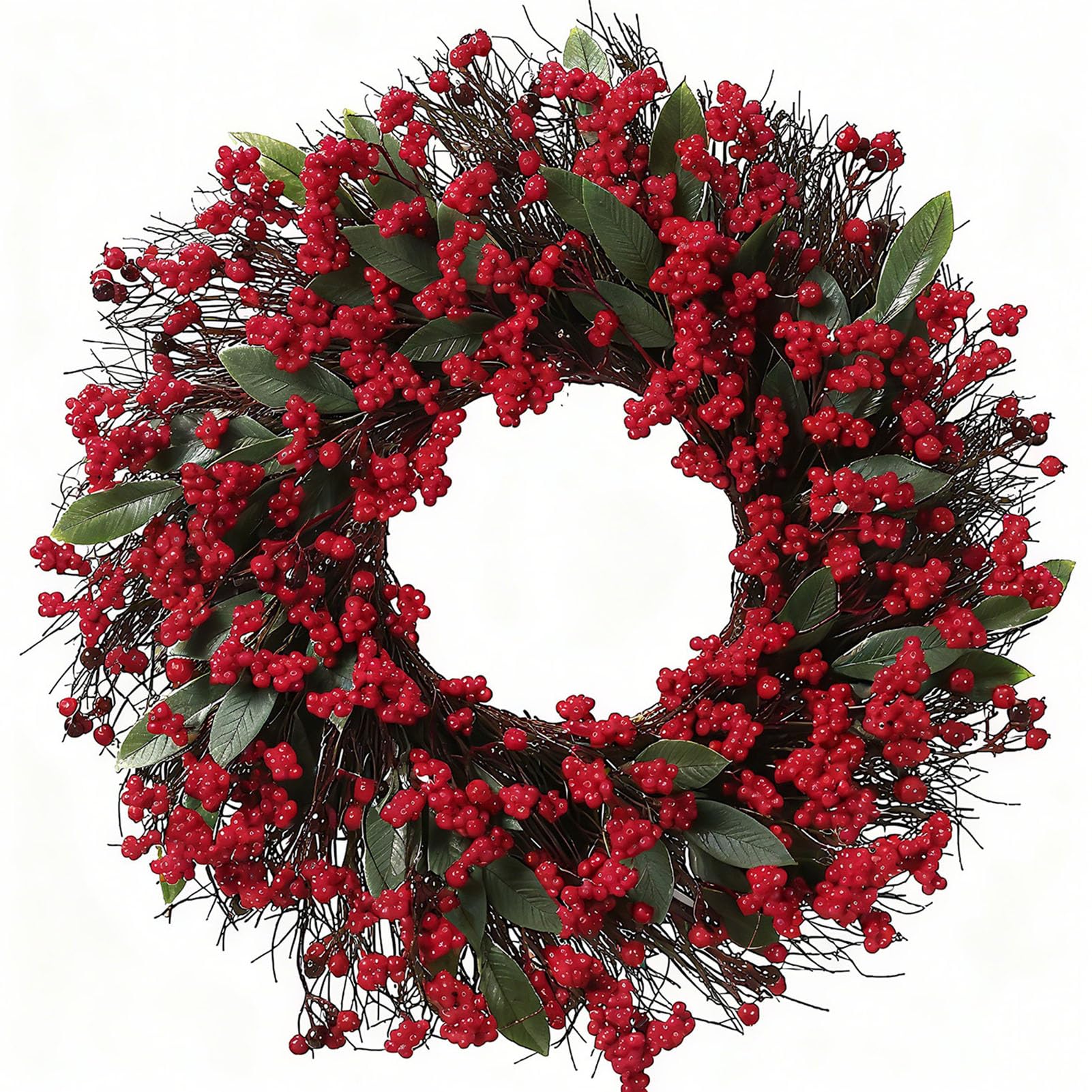 Couronne de baies de Noël 45 cm pour célébrer la magie des fêtes