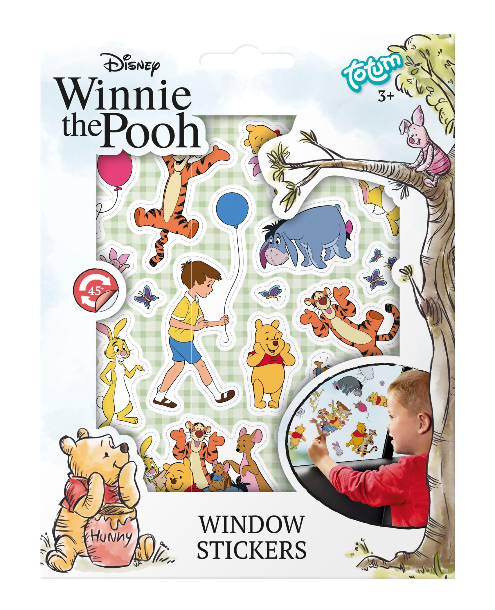 Totum Disney Winnie the Pooh Sticker Set with Scenery
