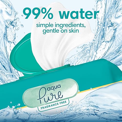 Miniatura 2 de Pampers Toallitas para pañales de agua sensible Aqua Pure 112 toallitas en total