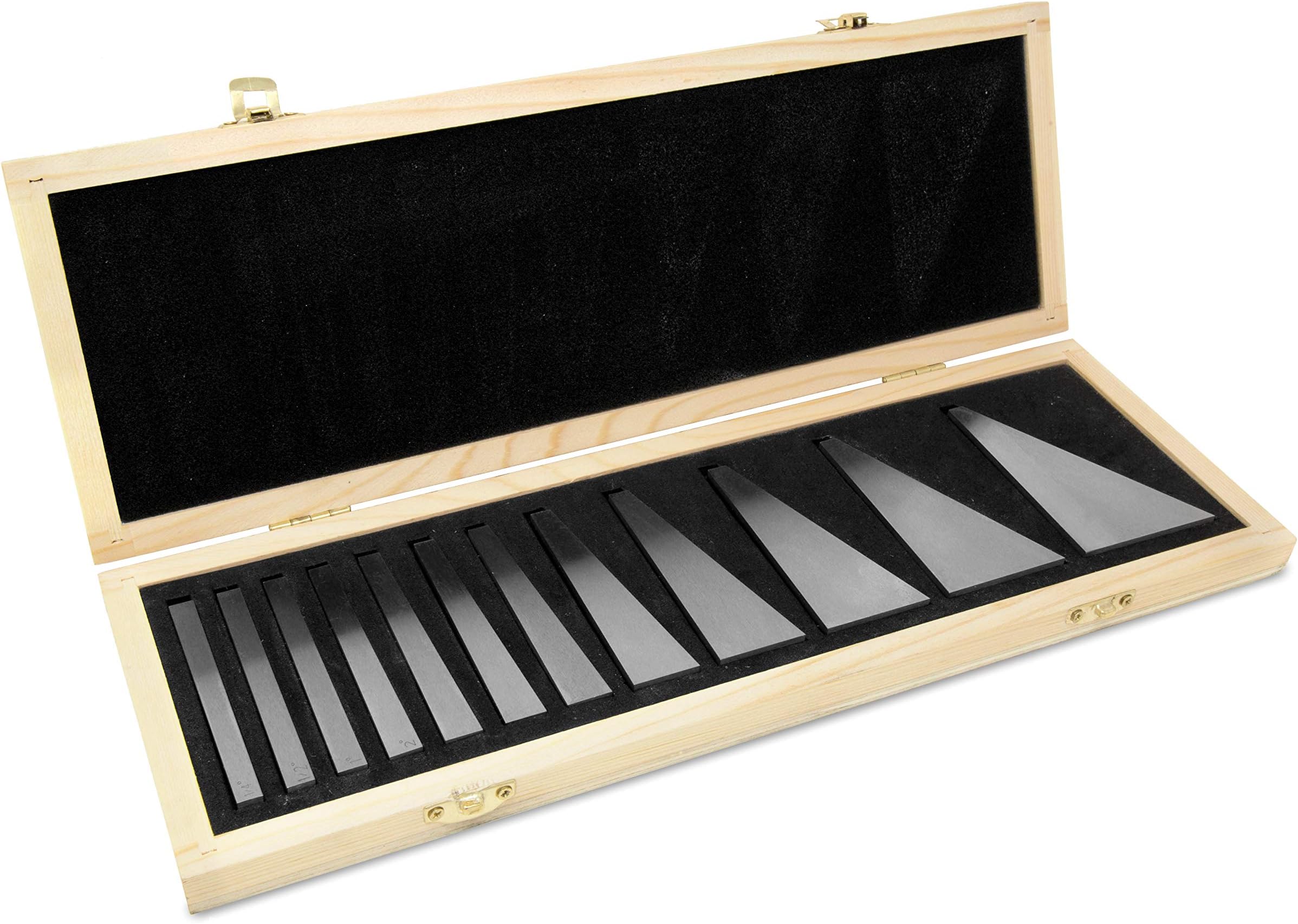 10412 12-Piece Steel Angle Gauge Block Set with Case