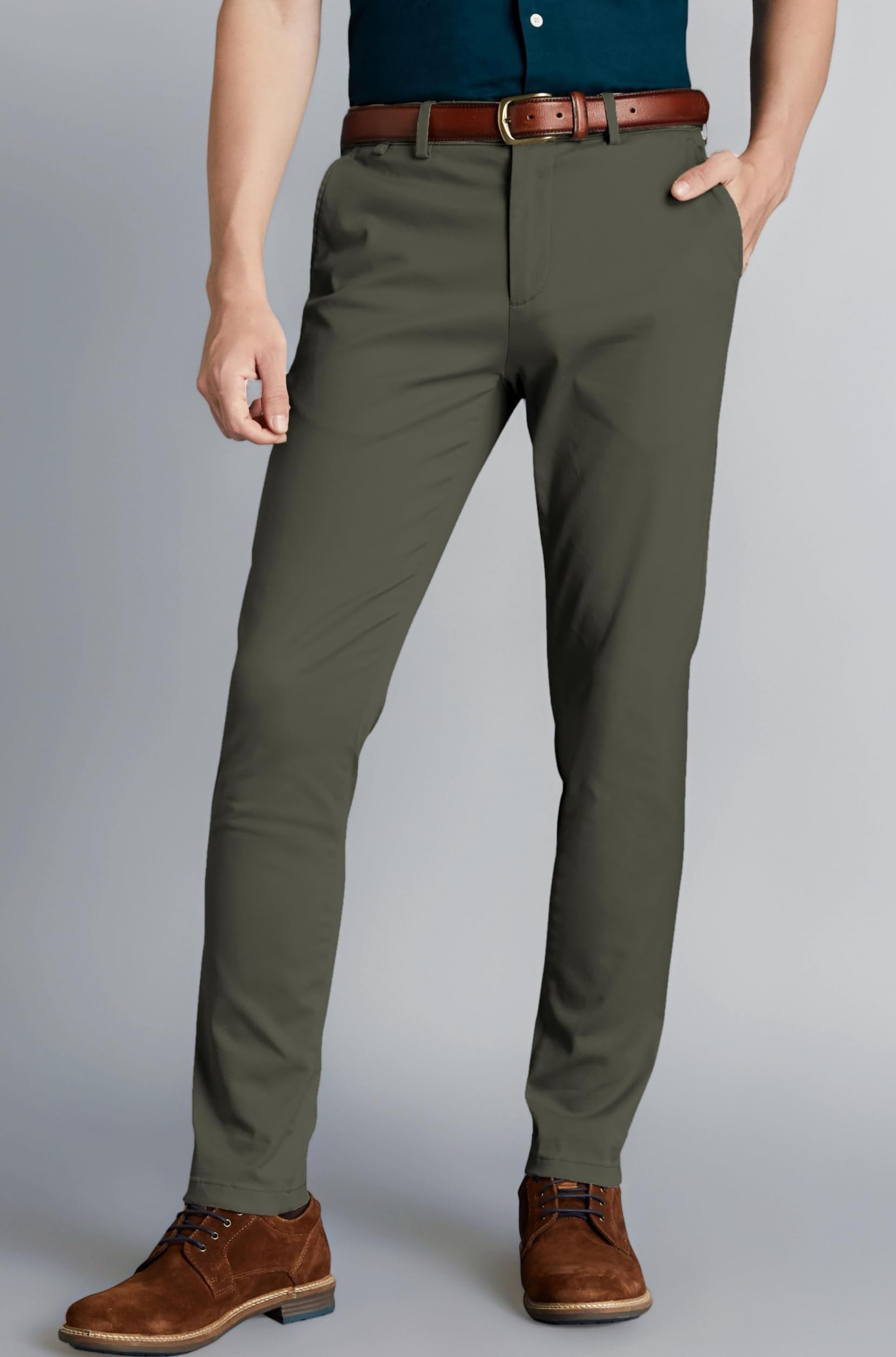 - Men's Slim Fit Flexi Waist Casual Pants | Stretchable Chinos | Stylish Office Fashion Trousers