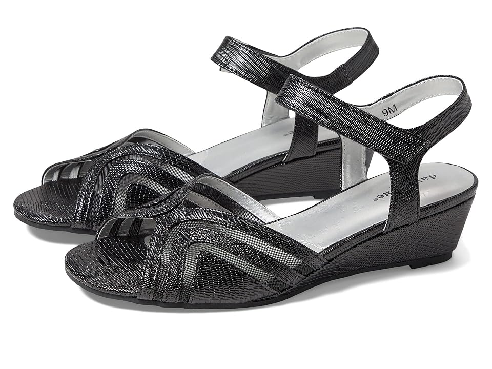 David Tate Admire (Black Lizard Print) Women's Shoes INTERNATIONAL SHIPPING