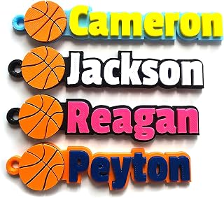 Iristy Custom Basketball Name Keychain for dufffel bag, back packs, gift for players or coaches