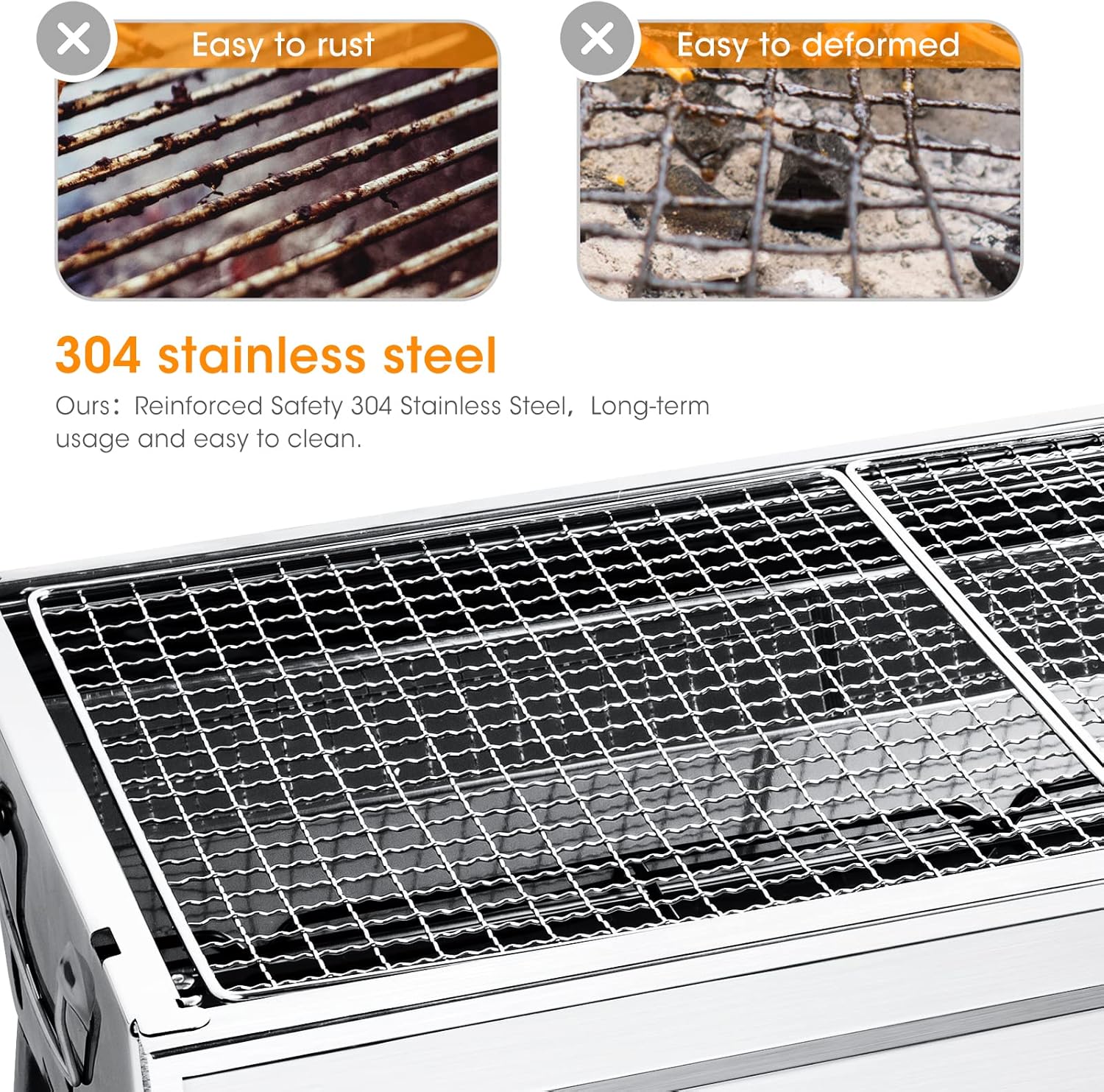 Uten Barbecue Griglia a Carbone Professionale per 5-10 Persone, Barbecue Carbone Barbecue Pieghevole per BBQ, Utensile BBQ Grill, Giardino Terrazza Campeggio Picnic Uten Barbecue Griglia a Carbone Professionale per 5-10 Persone, Barbecue Carbone Barbecue Pieghevole per BBQ, Utensile BBQ Grill, Giardino Terrazza Campeggio Picnic