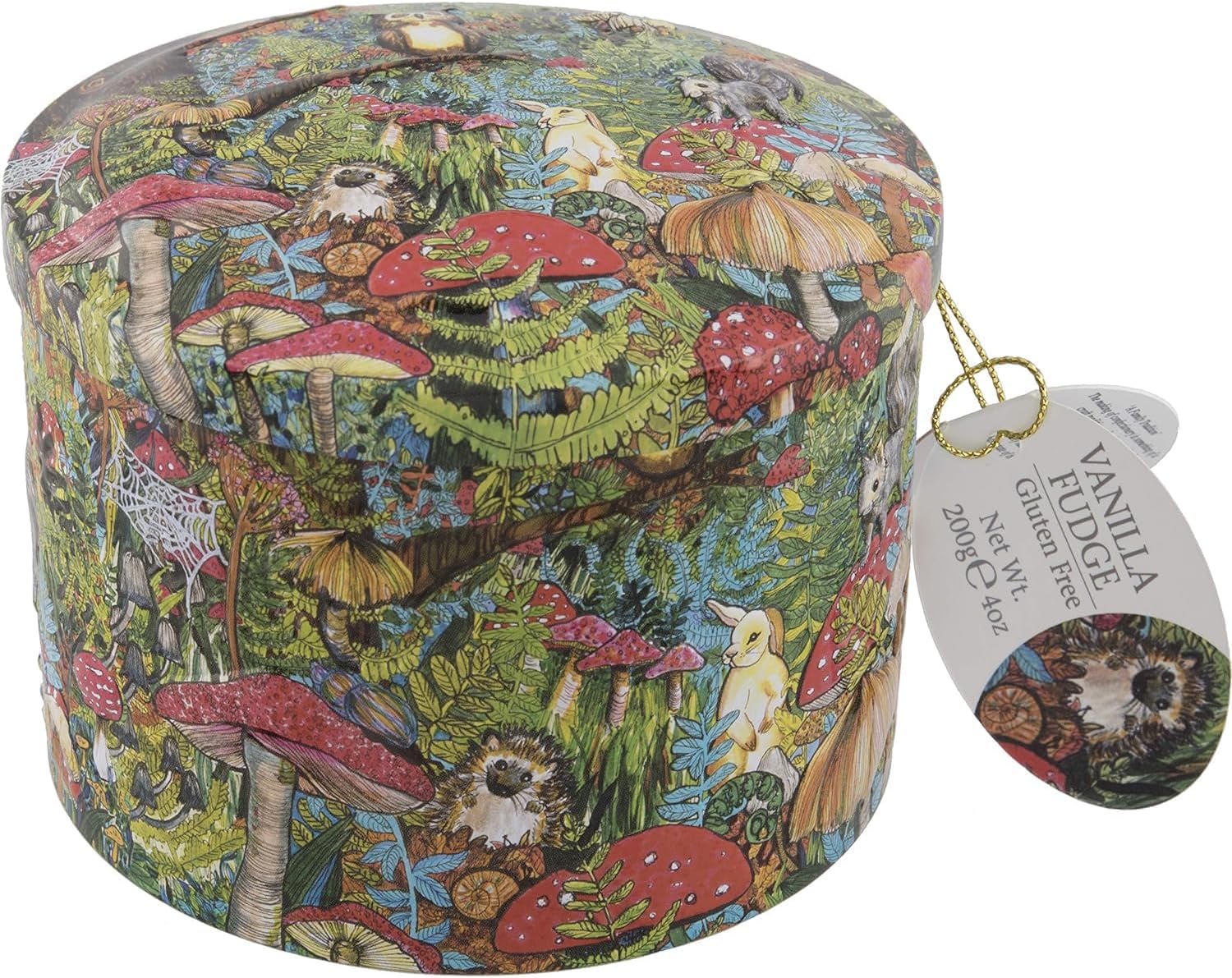 Gardiners of Scotland Handmade Fudge, Woodland Wonders Vanilla Fudge 7 Ounce Round Tin